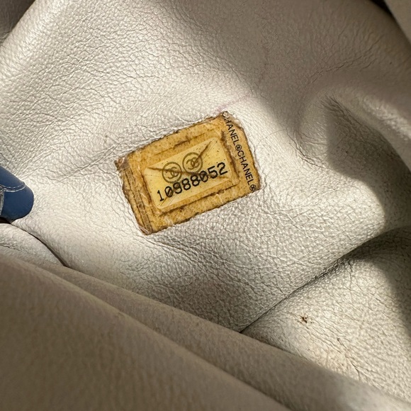 π₯ CHANEL Gorgeous βCCβ logo Bone all-leather braided chain link bag w/ COA. WOW! - Picture 6 of 12